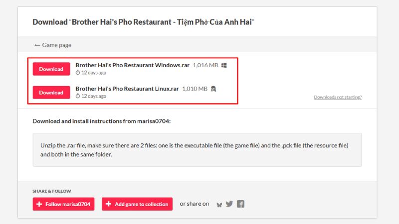 Chọn phiên bản Brother Hai's Pho Restaurant phù hợp với thiết bị