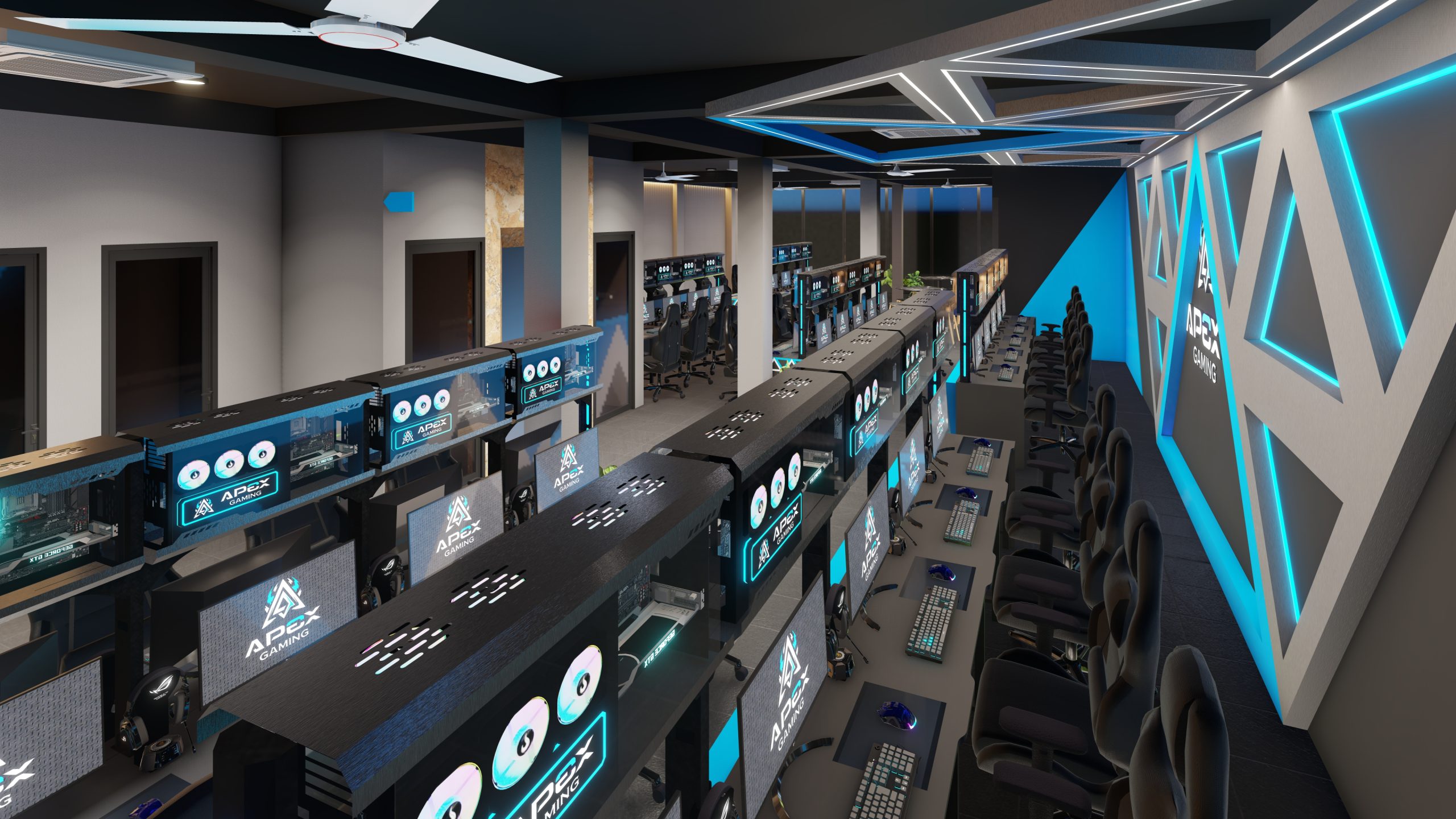 Layout phòng game ảnh hưởng doanh thu thế nào? | Thiết kế Gaming Center cao cấp